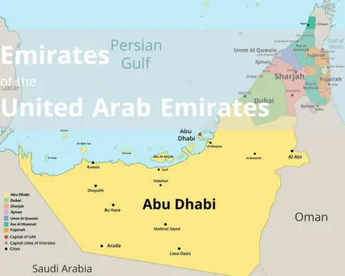 نقشه امارات
